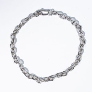 Pulsera de plata cadena