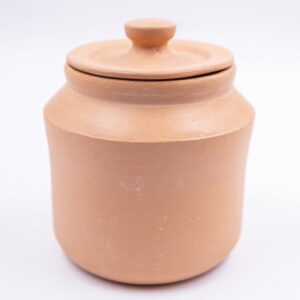 Especiero greda bruñida con tapa