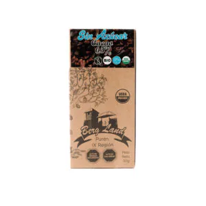 Barra chocolate orgánico sin azúcar