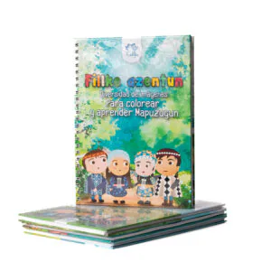 Libro infantil mapudungún para pintar