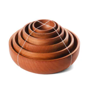 Set de 6 pocillos de madera