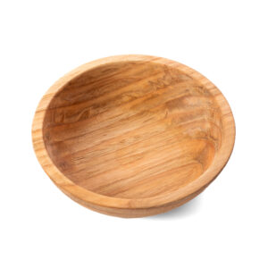 Plato fuente de madera de castaño 25 cm.