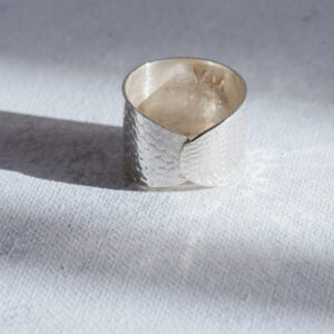 Anillo plata textura madera_1