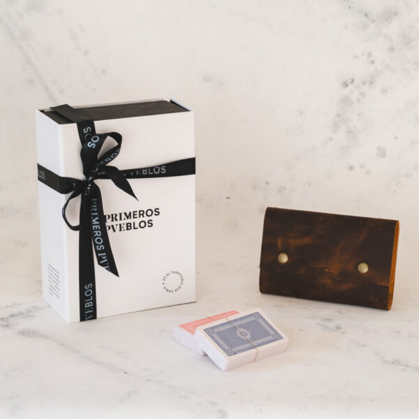 estuche cuero set cartas_2