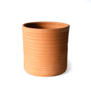 Macetero de cerámica líneas recto M (sólo para retiro en tienda de TEMUCO)