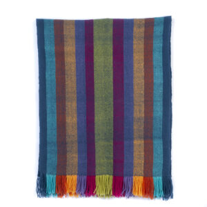 Piecera de lana XL multicolor 210 x 92 cm.