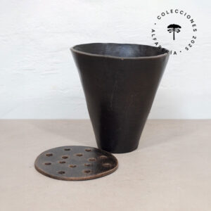 Florero greda alto con separador