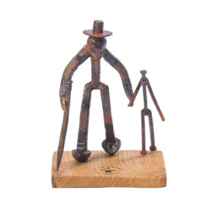 escultura tata y nieto