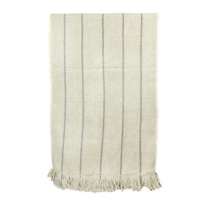 Alfombra pasillera telar XL crudo y grises 333 x 75 cm.