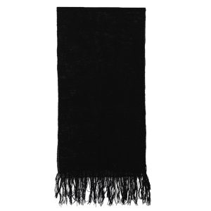 Echarpe telar negro 214x55 cm.