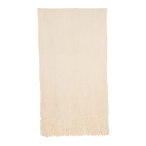 Piecera telar blanco 218 x 108 cm.