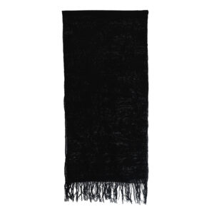 Echarpe telar negro 224 x 54 cm.
