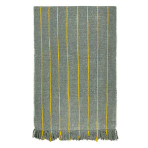 Alfombra pasillera XL gris y amarillo 312 x 76 cm.