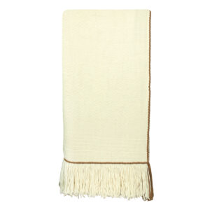 Piecera telar XL crudo mostaza 226 x 112 cm.