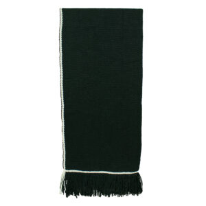 Piecera telar negro y blanco 188 x 93 cm.