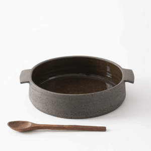 Fuente cerámica Lava negra