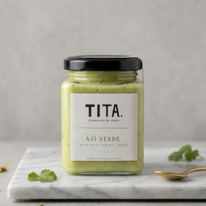 Aji verde en pasta con cilantro 200 ml.