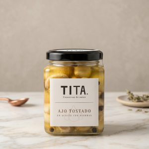 Ajo tostado en aceite 200 ml.