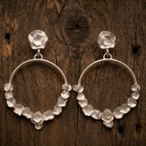 Aros de plata Angkor chicos