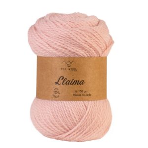 Ovillo de lana Llaima color rosa