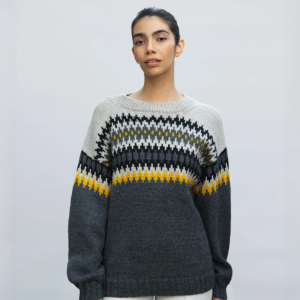 Sweater jacquard unisex marengo