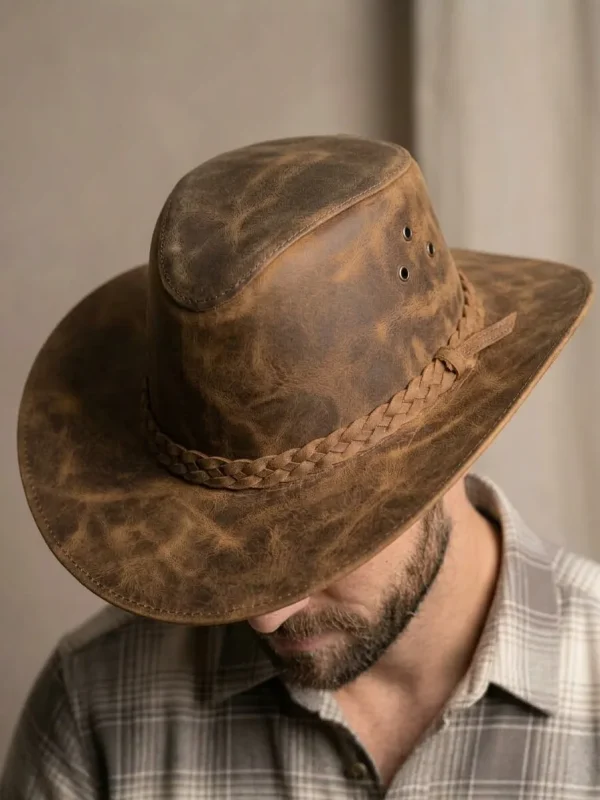 sombrero tierra manchado modelo